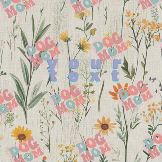 犬の母フローラ シール (正面)