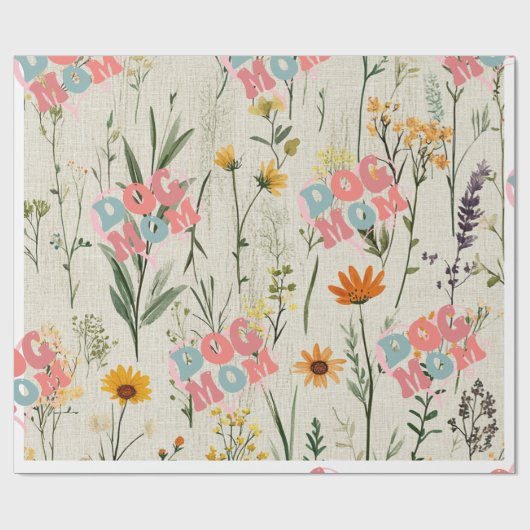 犬の母フローラ ラッピングペーパー (フラット)