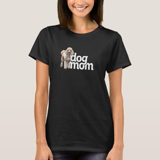 犬の母プードル Tシャツ (正面)