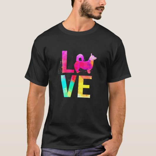 犬の母ペムブロークウェルシュコーギー Tシャツ (正面)
