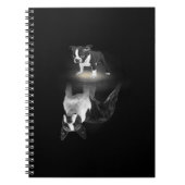 犬の母ボストンテリア犬の恋人のギフト母の父 ノートブック (正面)