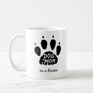 犬の母ポープリントの名前パーソナライズされたと品種 コーヒーマグカップ