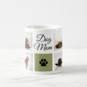 犬の母ポープリント8枚の写真を印刷カスタムする コーヒーマグカップ (中央)