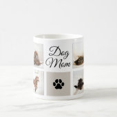 犬の母ポープリント8枚の写真を印刷カスタムする コーヒーマグカップ (中央)
