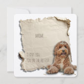 犬の母マザーズ日カードカスタムゴールデンドードル カード (正面)