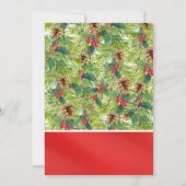 犬の母メリークリスマスパインモダンフローラ写真 (裏面)