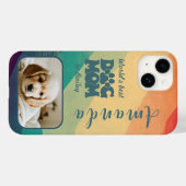 犬の母レトロGroovyパーソナライズされた写真 Case-Mate iPhoneケース (裏面 (横))