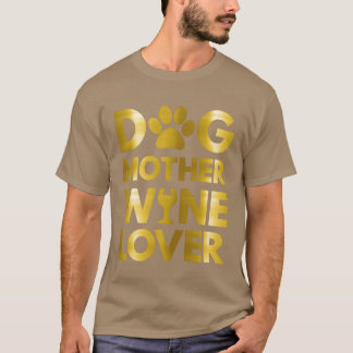 犬の母ワイン愛好家2021男の子 Tシャツ