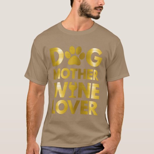 犬の母ワイン愛好家2021男の子 Tシャツ (正面)