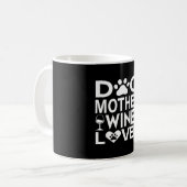 犬の母ワイン愛好家 コーヒーマグカップ (正面左)