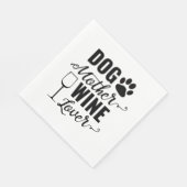 犬の母ワイン愛犬 スタンダードランチョンナプキン (角)