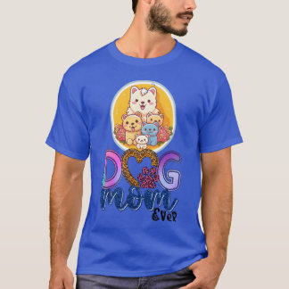 犬の母最高の犬の母今まで犬の母デザイン犬のヴィンタ Tシャツ