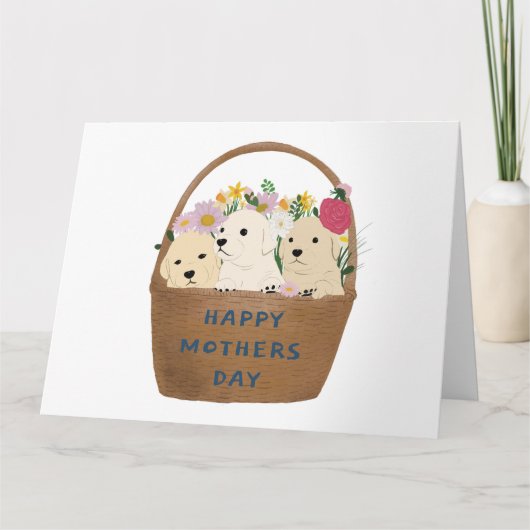 犬の母親の日 サンキューカード (正面)