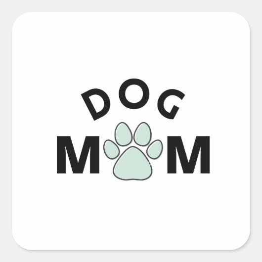 犬の母親 スクエアシール (正面)