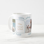 犬の母3縦写真愛情のある言葉フェミニン コーヒーマグカップ (正面左)
