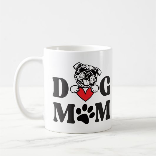 犬の母 コーヒーマグカップ (左)