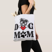 犬の母 トートバッグ (クローズアップ)