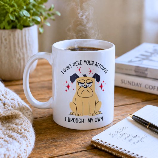 犬の毒舌デザイン コーヒーマグカップ