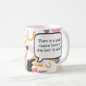 犬の毛が入っている可能性が高い コーヒーマグカップ (正面右)