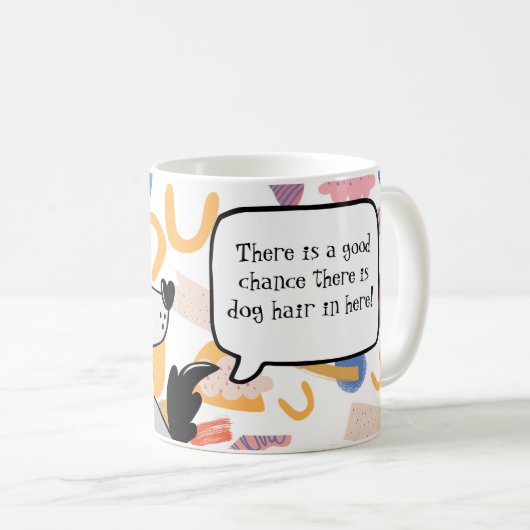 犬の毛が入っている可能性が高い コーヒーマグカップ (正面右)