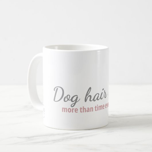 犬の毛が治すマグカップ - 犬好きへの慰めのギフト コーヒーマグカップ (正面左)