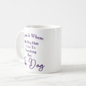 犬の毛が犬を除いてどこにでも突き刺さる家 コーヒーマグカップ (正面左)