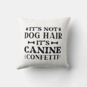 犬の毛じゃない犬の紙吹雪 クッション (裏面)