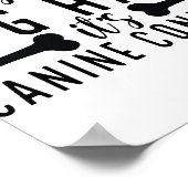 犬の毛じゃない犬の紙吹雪 ポスター (角)