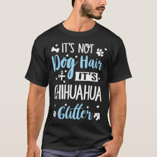 犬の毛ではありません!チワワ スパンコール 面白い 犬 グッズ Tシャツ