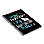 犬の毛ではないイギリスのコッカースパニエル犬 ノートブック (右側)