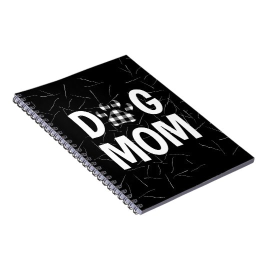 犬の毛で犬のポープリントを格子状に ノートブック (右側)