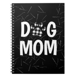 犬の毛で犬のポープリントを格子状に ノートブック