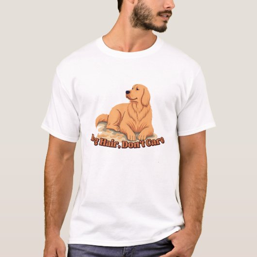犬の毛なんて気にしない Tシャツ (正面)