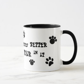 犬の毛のマグ! マグカップ