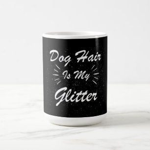 犬の毛は私のグリッター犬の犬のペット動物である コーヒーマグカップ
