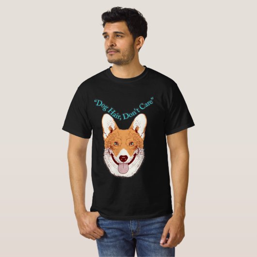 犬の毛よ気に Tシャツ (正面フル)