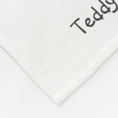 犬の毛布テディとスパズの男と家族 フリースブランケット (角)