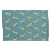 犬の毛羽模様 枕カバー (正面左)