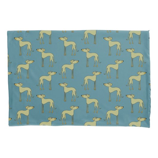 犬の毛羽模様 枕カバー (正面左)