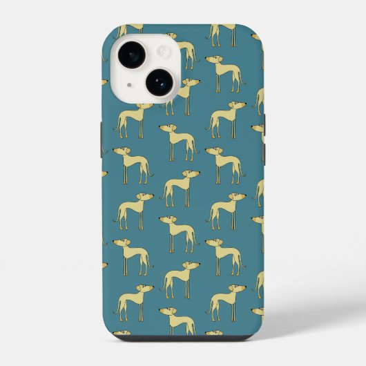 犬の毛羽模様 iPhoneケース (裏面)