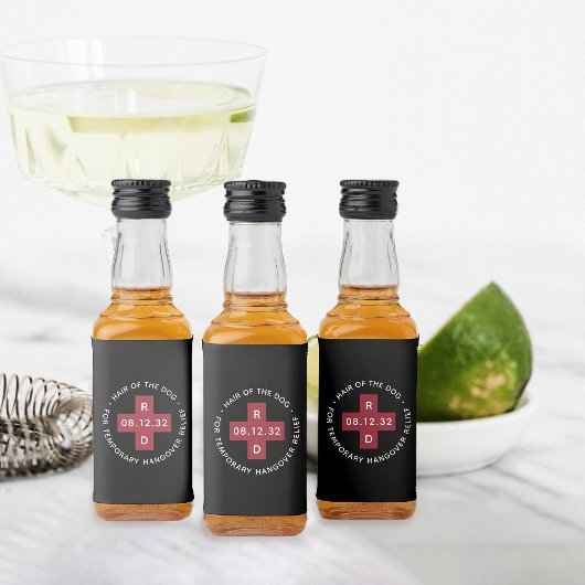 「犬の毛」のおもしろい二日結婚レリーフ、 浮き彫り リキュールボトルラベル