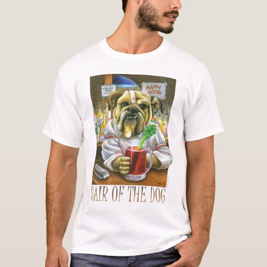 犬の毛(二日酔救済い) Tシャツ (正面)