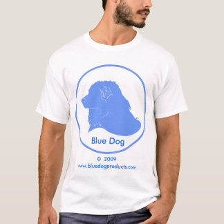 犬の民主党員の青いTシャツ Tシャツ
