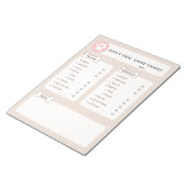 犬の気にチャート、犬の雑用リスト、ペットのケアチャート ノートパッド (アングル)