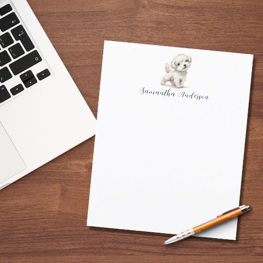 犬の水の色のレターヘッド