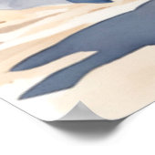 犬の水色の沿岸女性のカーボーイ ポスター (角)