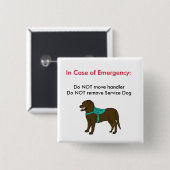 犬の氷ボタン2を整備して下さい 缶バッジ (正面&裏面)