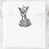 犬の汚いシール ラウンドシール (バッグ)