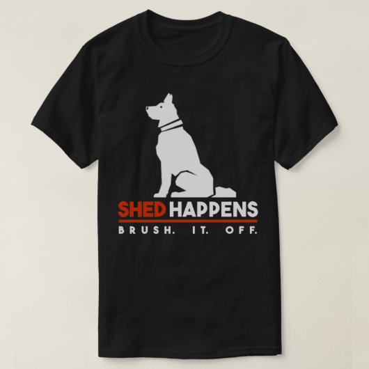 犬の流れが起こる Tシャツ (デザイン正面)