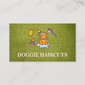 犬の清掃とグルーミング 名刺 (正面)